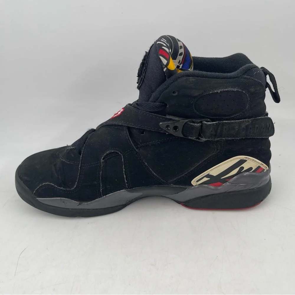 Nike Kids Air Jordan 8 Retro Playoffs GS- SZ 7 Y -Black Basketball Shoes Sneaker